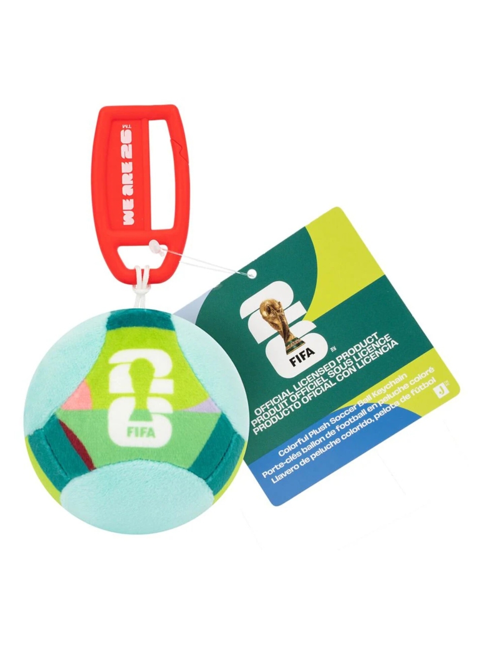 FIFA 2026 Plush Soccer Ball Keychain - Multicolor